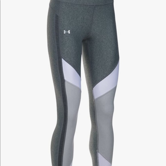 Under Armour Heat Gear Color Block Cropped Leggings - Picture 6 of 10